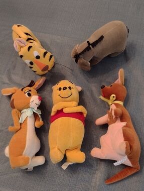 Vintage Disney 1966 Pooh And Friends Dolls, Set Of 5